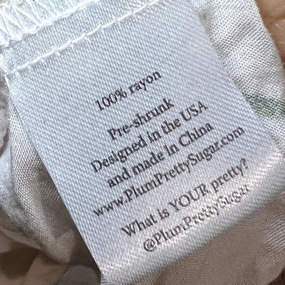 Plum Pretty Sugar floral long sleeve robe womens small coquette romantic evening - Picture 4 of 6